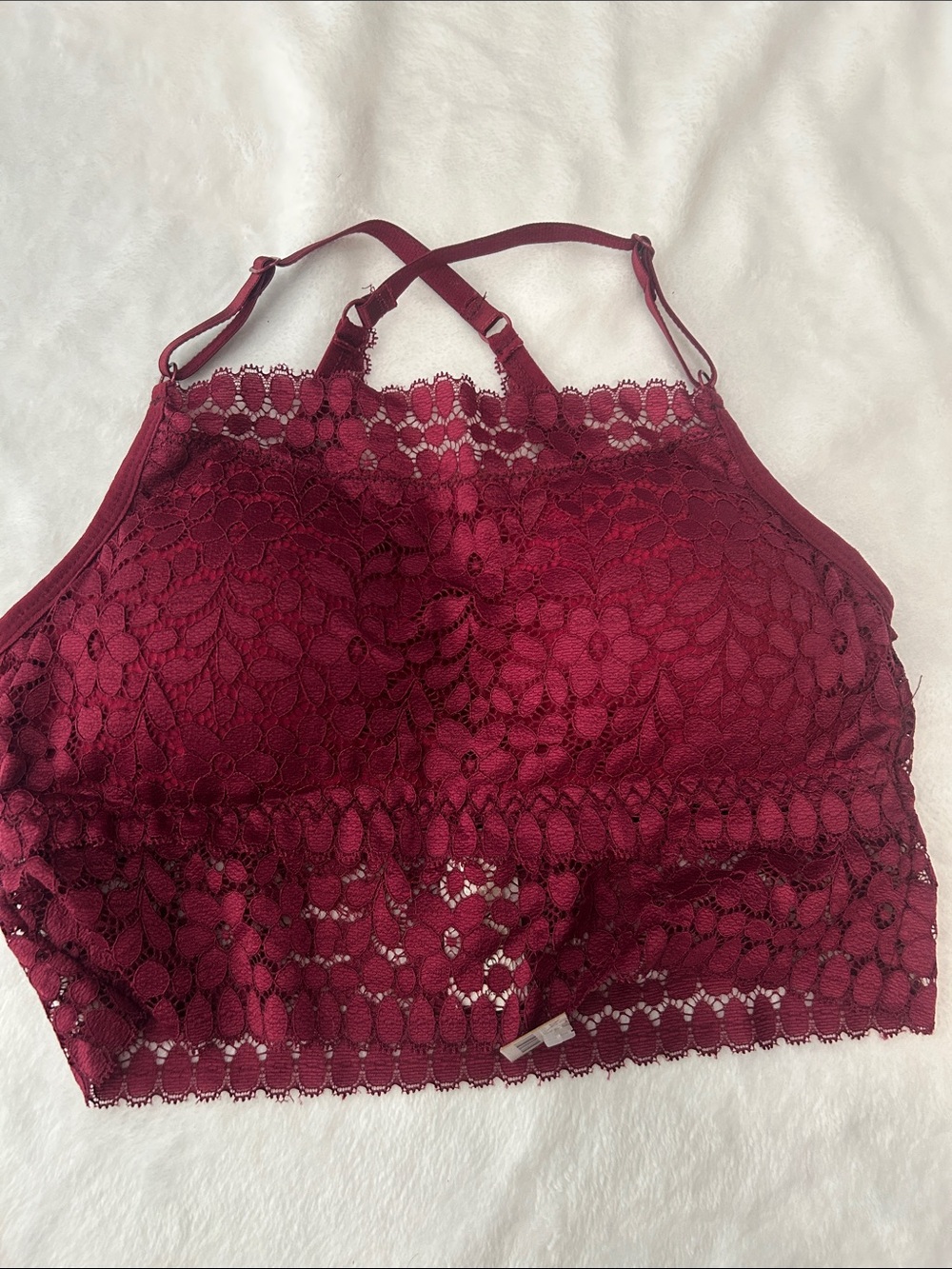 Yahada Lace Bralette - Burgundy Wine